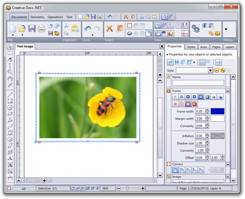 Creative Docs .NET 3.2.0 with the new frame property